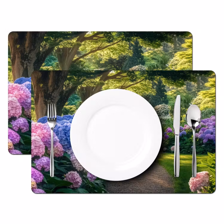 Sets de table en vinyle - Parc Hortensia - Chemin — 2