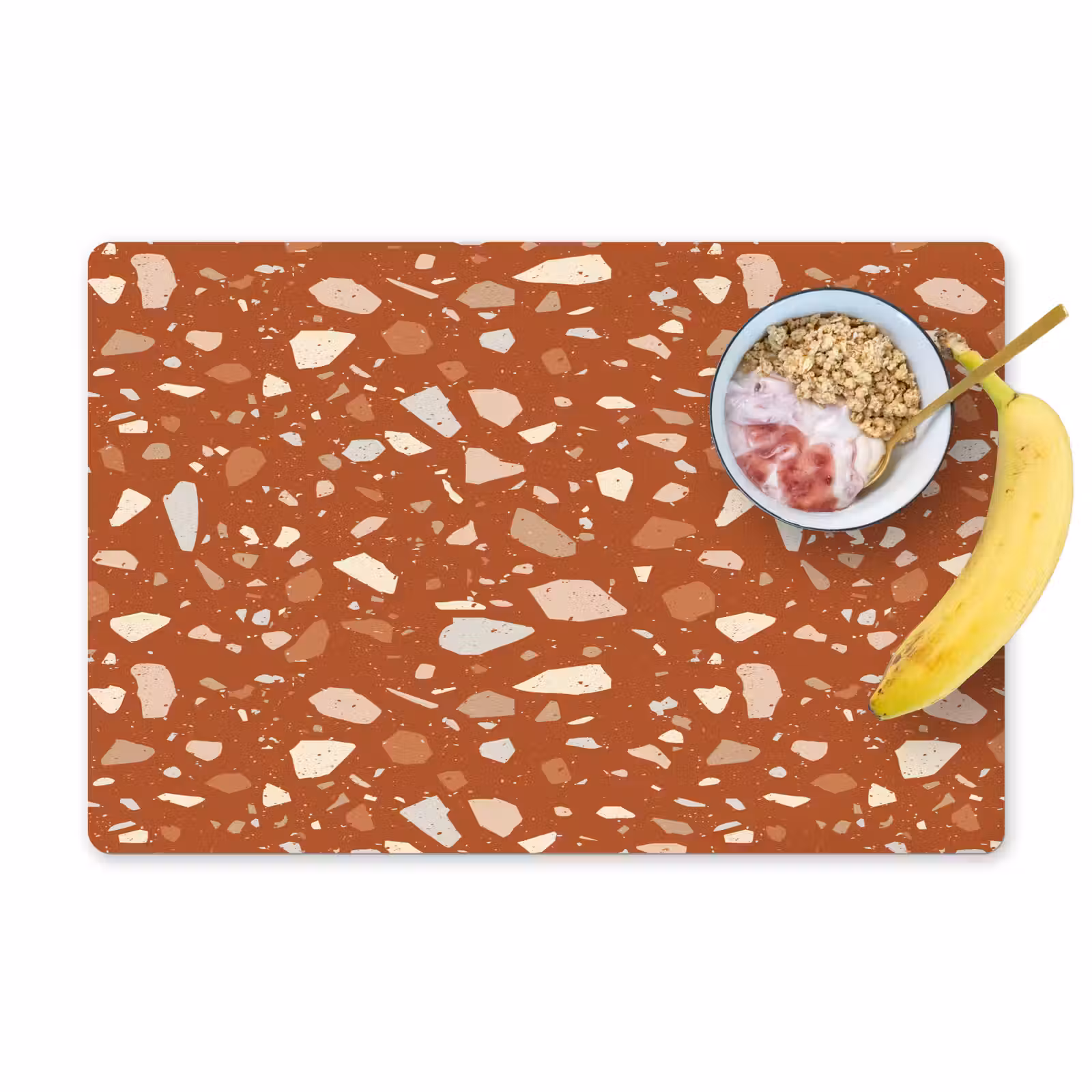 Sets de table en vinyle - Terrazzo - Motif - Argile — 1