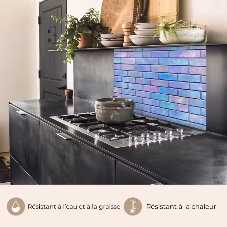 Crédence cuisine - Violet - Bleu - Mur — 4