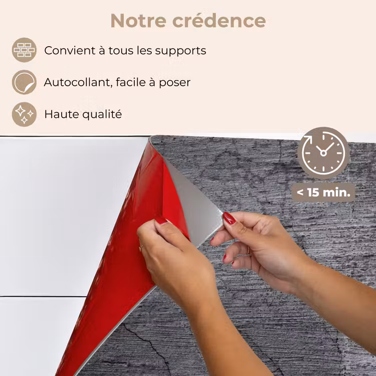 Fond de hotte - Béton - Noir - Fissure — 4
