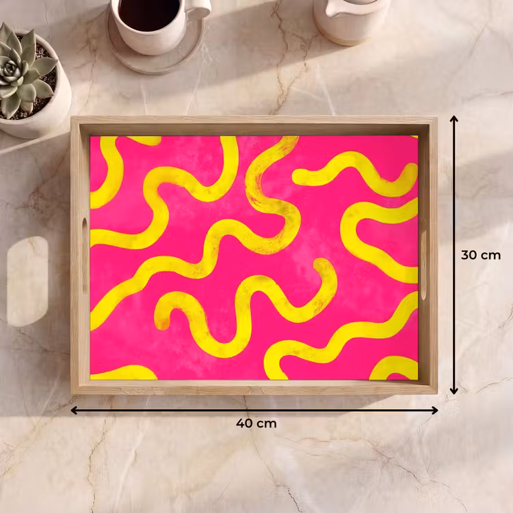 Plateau - Ligne - Jaune - Abstrait — 7