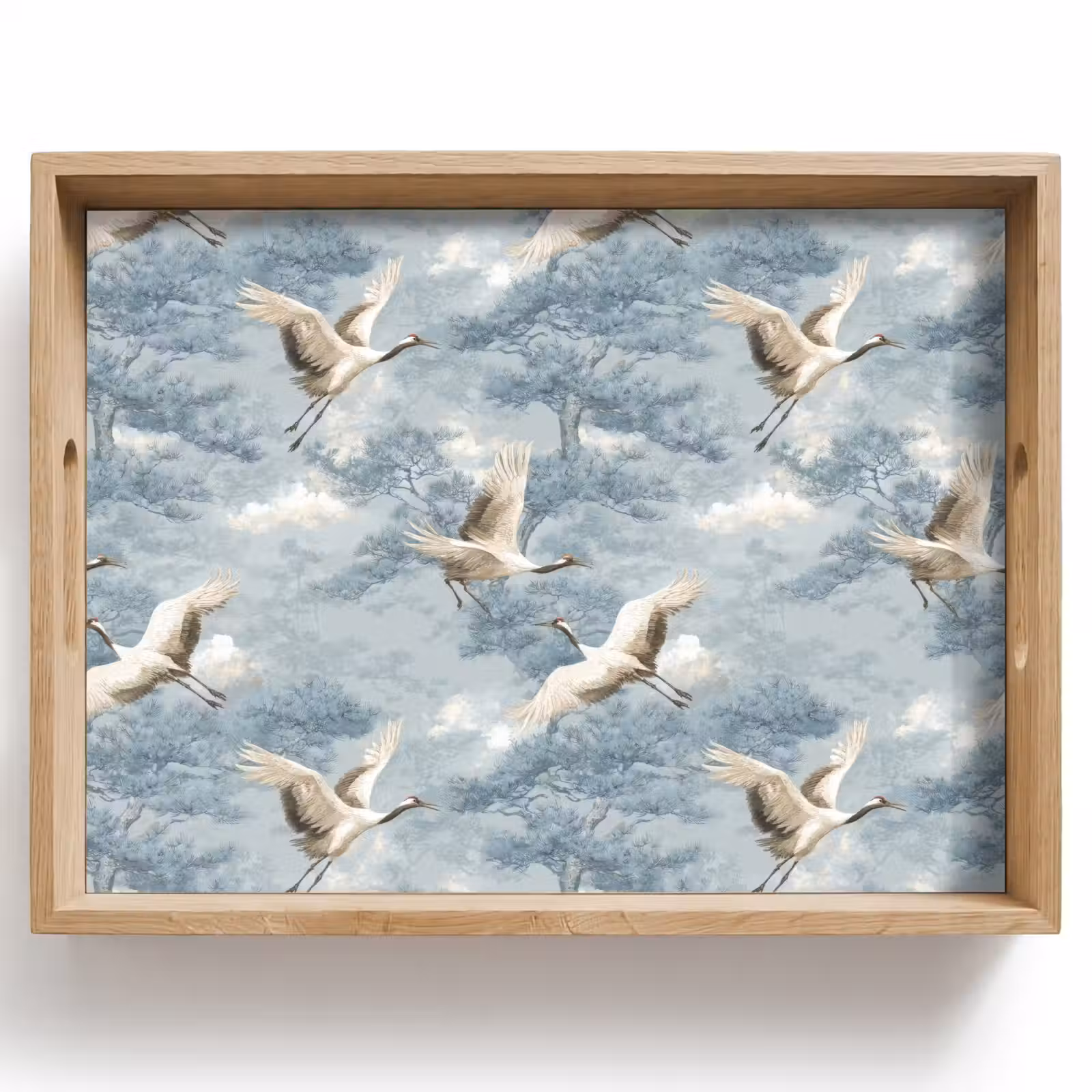 Plateau - Nuages - Grues - Bleu — 1