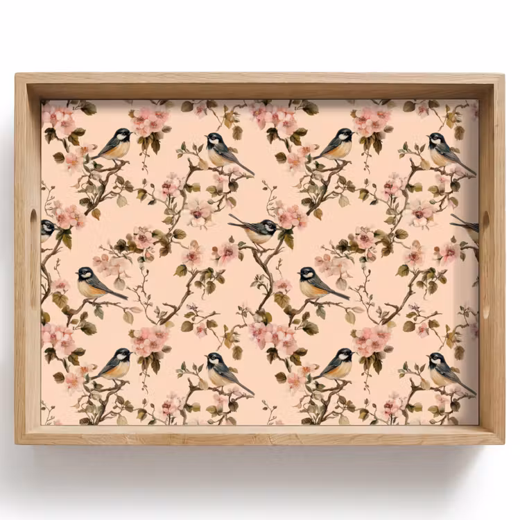 Plateau - Blossom - Grande mésange - Rose — 1