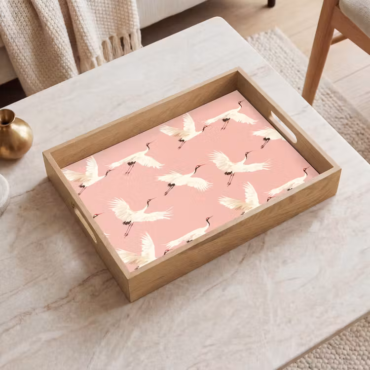 Plateau - Modern - Cranes - Pink — 2