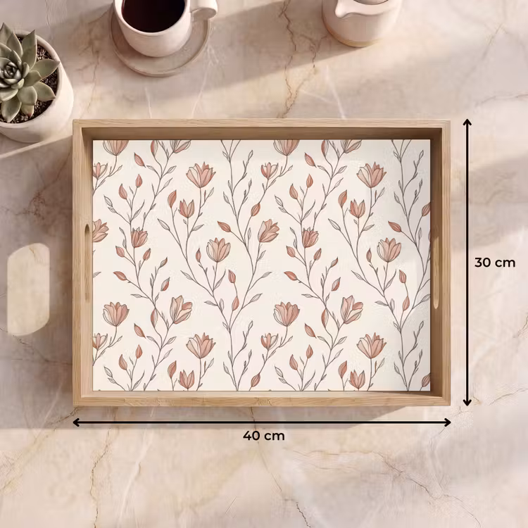 Plateau - Motif - Classique - Rose — 7