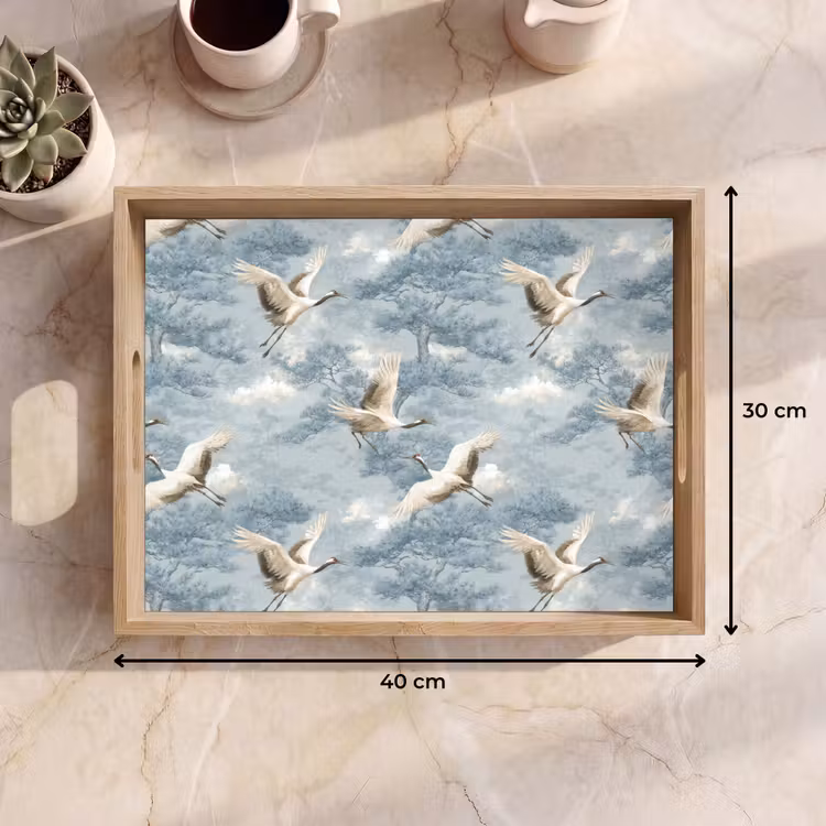 Plateau - Nuages - Grues - Bleu — 7