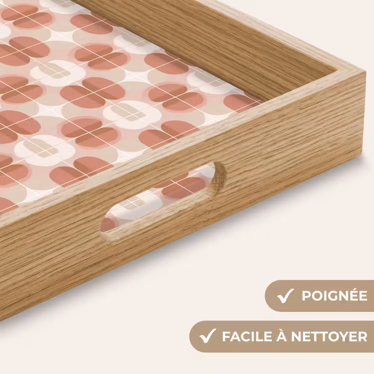 Plateau - Rétro - Classique - Rose — 8