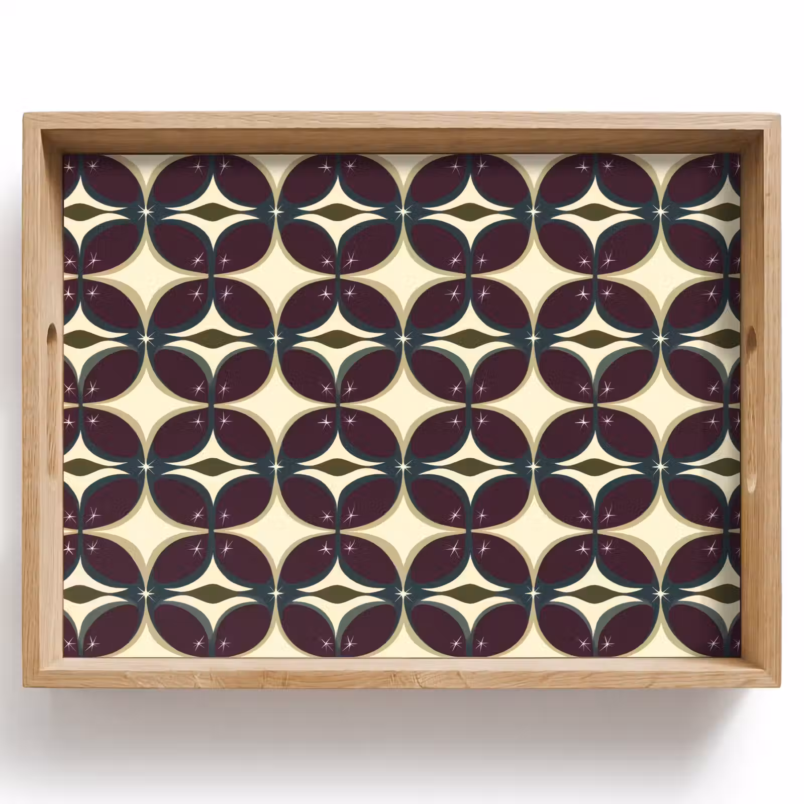 Plateau - Cercle - Rétro - Coloré — 1