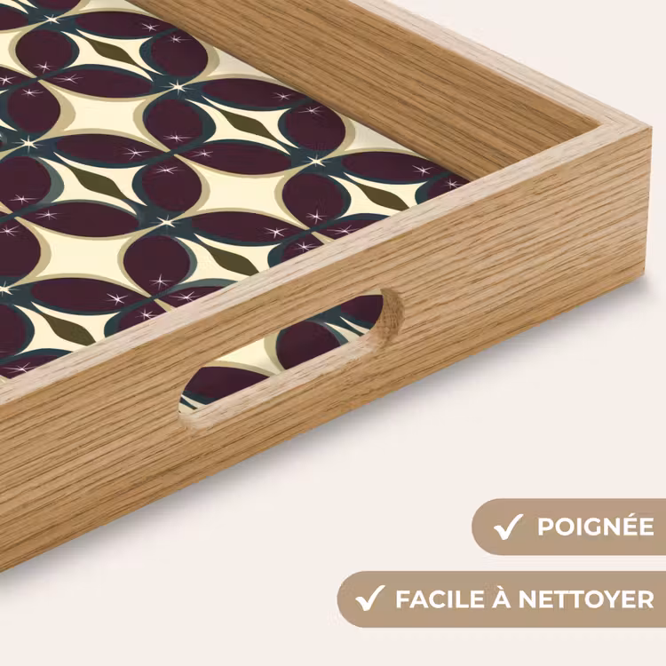 Plateau - Cercle - Rétro - Coloré — 8