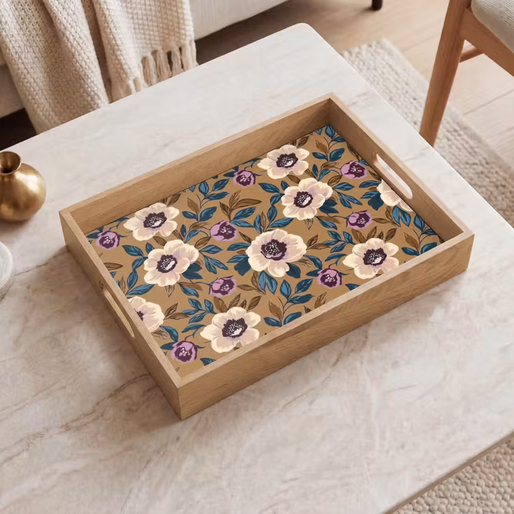 Plateau - Floral - Nature morte - Coloré — 2
