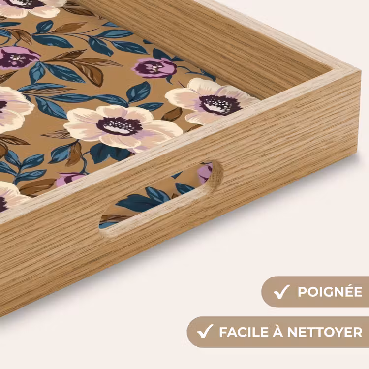 Plateau - Floral - Nature morte - Coloré — 8