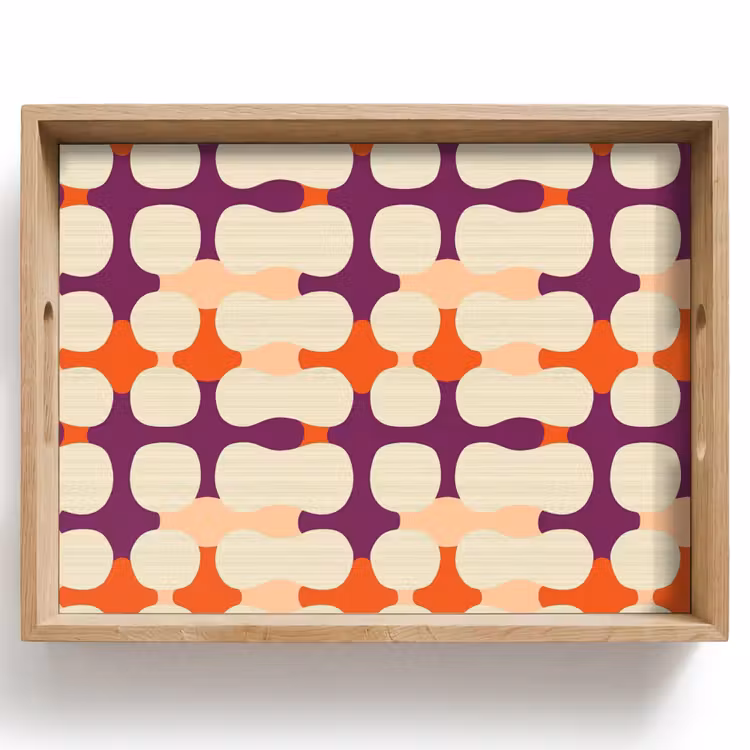 Plateau - Moderne - à motifs - coloré — 1