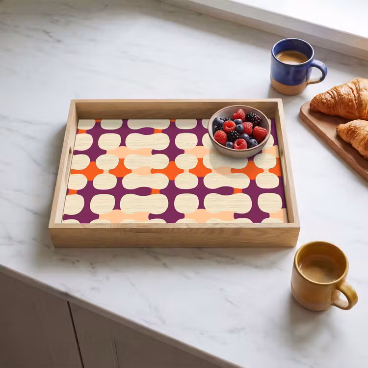 Plateau - Moderne - à motifs - coloré — 3