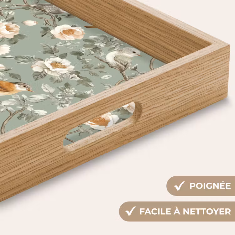 Plateau - Rose - Oiseaux - Coloré — 8