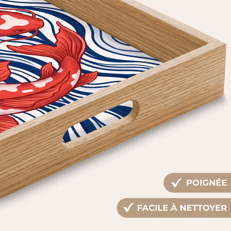 Plateau - Poisson - Eau - Nature - Illustration - Rouge — 8
