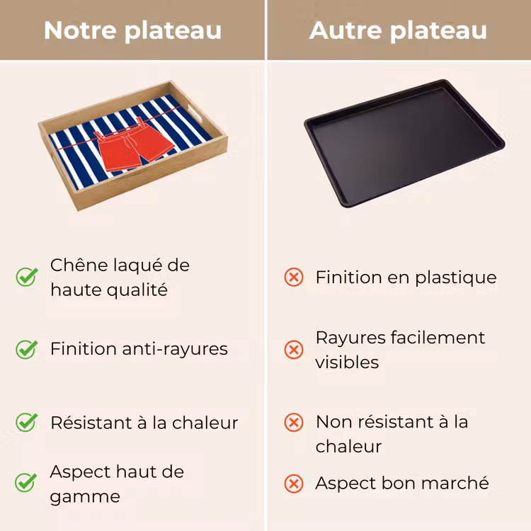 Plateau - Short - Linge étendu - Été - Illustration - Rouge — 9