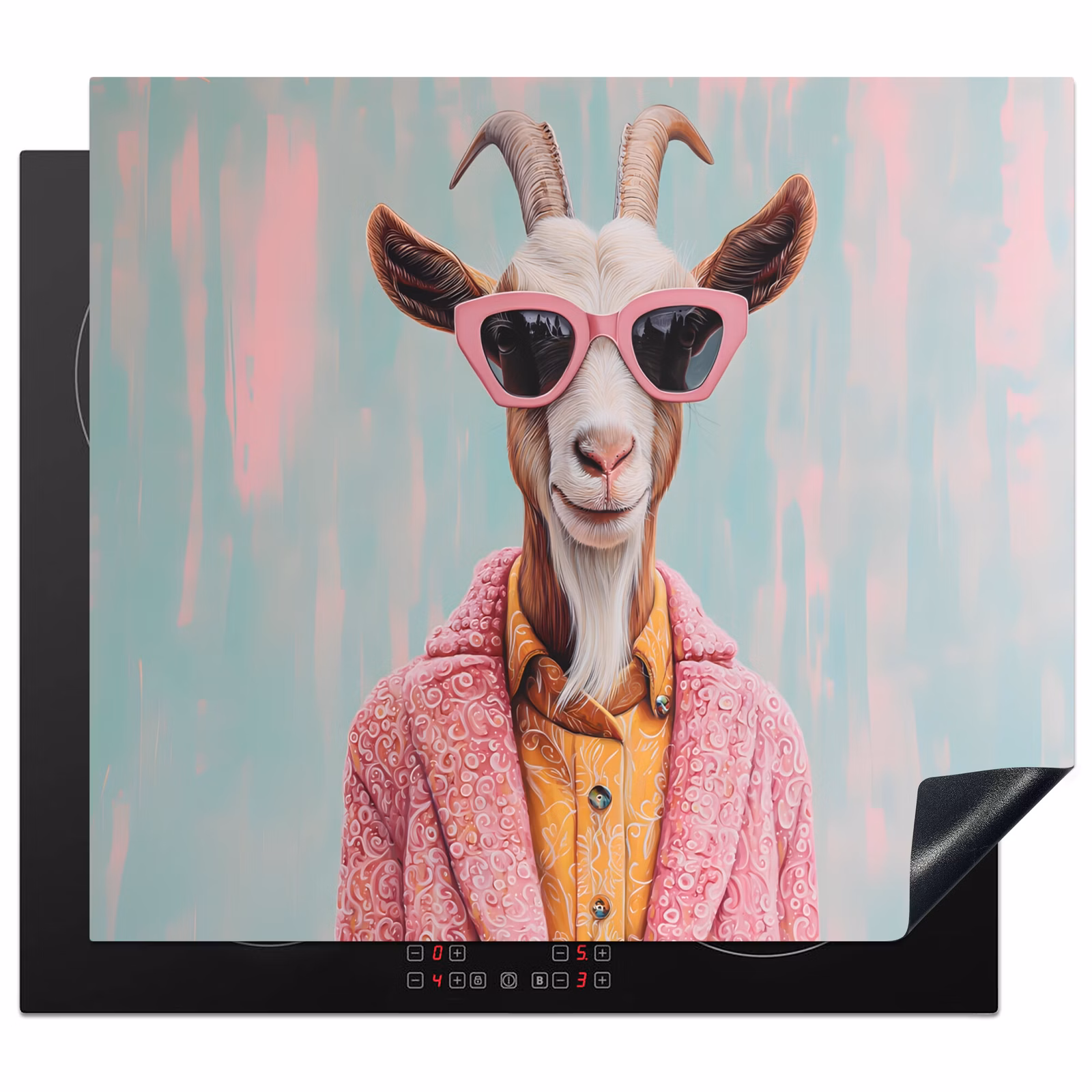 Protection plaque induction - Lunettes de soleil - Pink - Goat - Hearing — 1