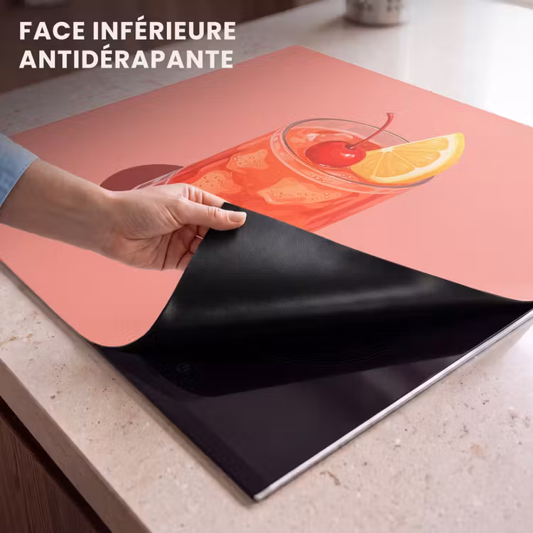 Protection plaque induction - Verre - Glaçons - Citron - Cerise — 7