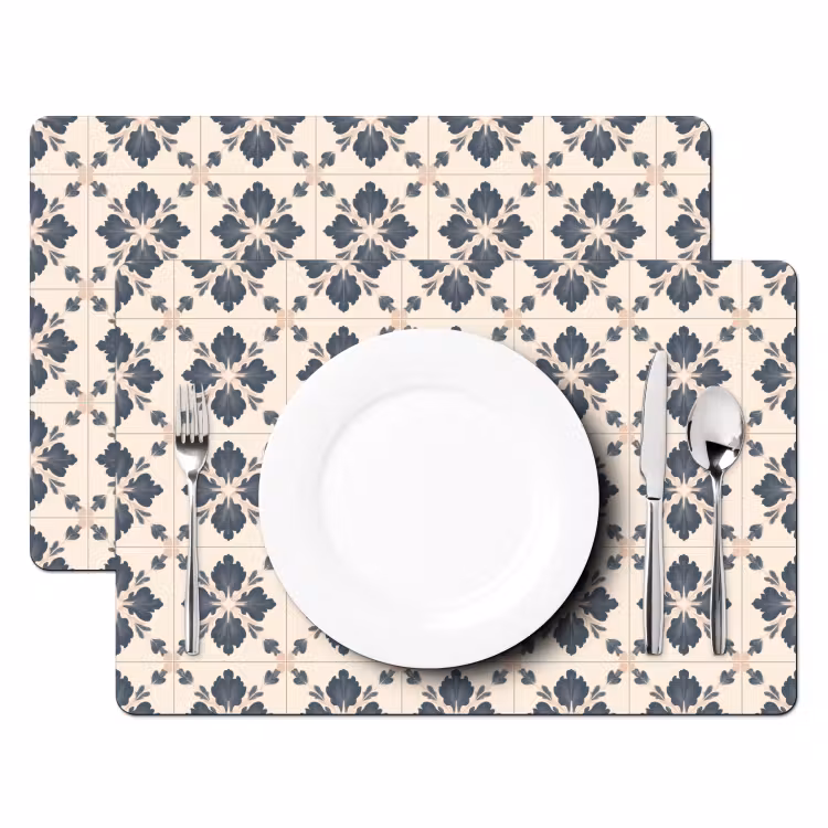 Set de table – 6 pièces - Forme de feuille - Classique - Colorée — 2