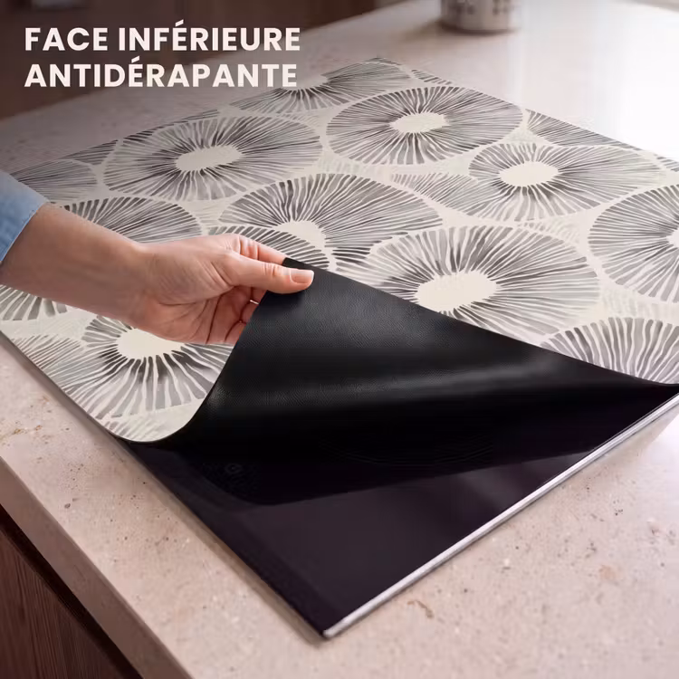 Protection plaque induction - Cercles - Motif - Noir — 7