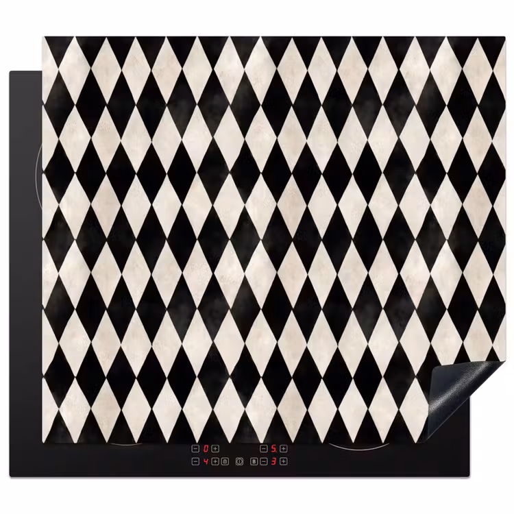 Protection plaque induction - Classique - Motif - Noir — 1