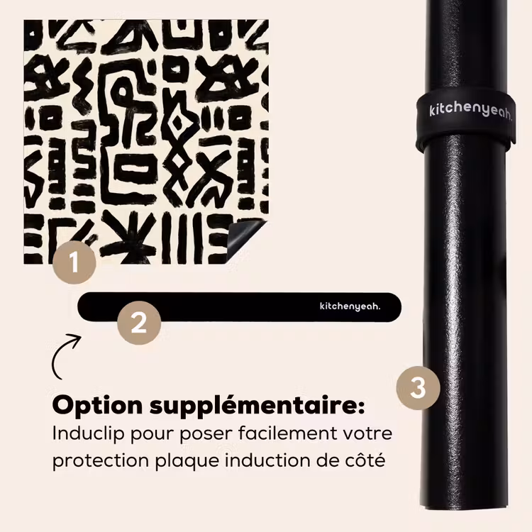 Protection plaque induction - Géométrique - Figures - Noir — 8