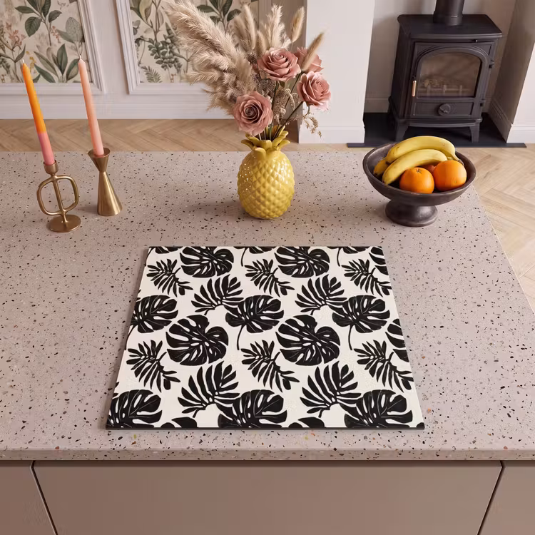 Protection plaque induction - Modern - Monstera - Noir — 3