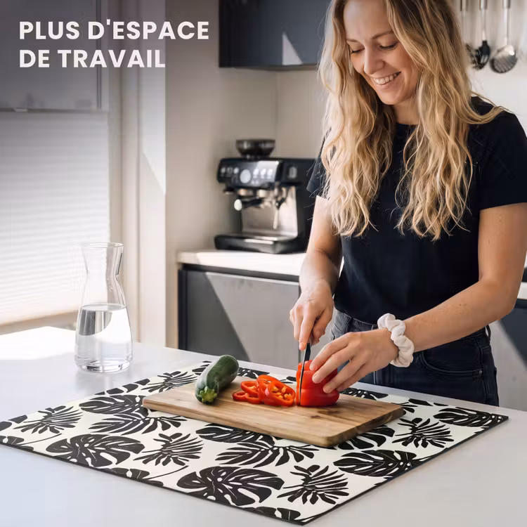 Protection plaque induction - Modern - Monstera - Noir — 5