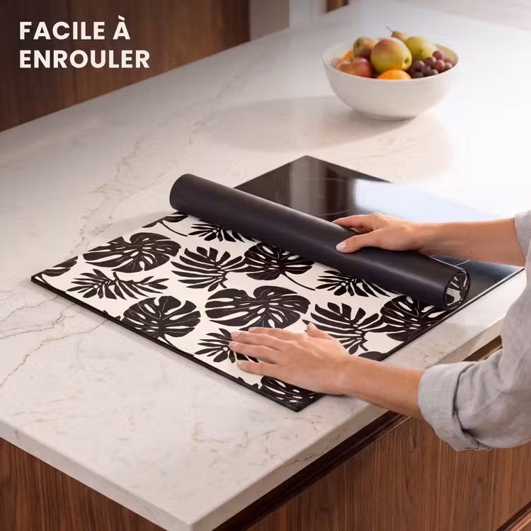 Protection plaque induction - Modern - Monstera - Noir — 6