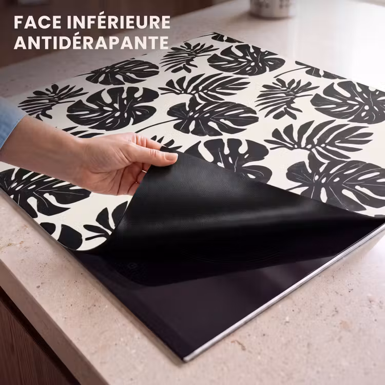 Protection plaque induction - Modern - Monstera - Noir — 7