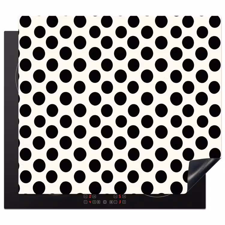 Protection plaque induction - Classique - Pois - Noir — 1