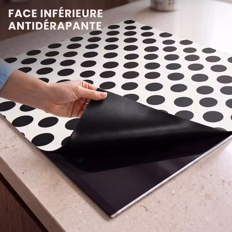 Protection plaque induction - Classique - Pois - Noir — 7