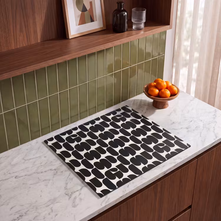 Protection plaque induction - Moderne - Motif - Noir — 4