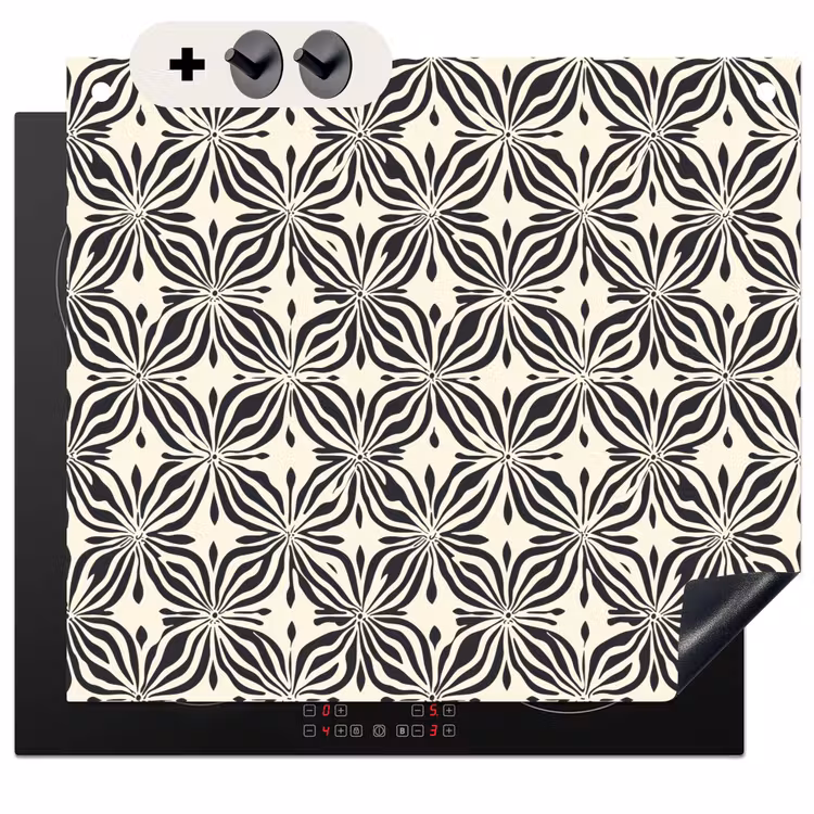 Protection à induction avec crochets - Graphique - Motif - Noir — 3