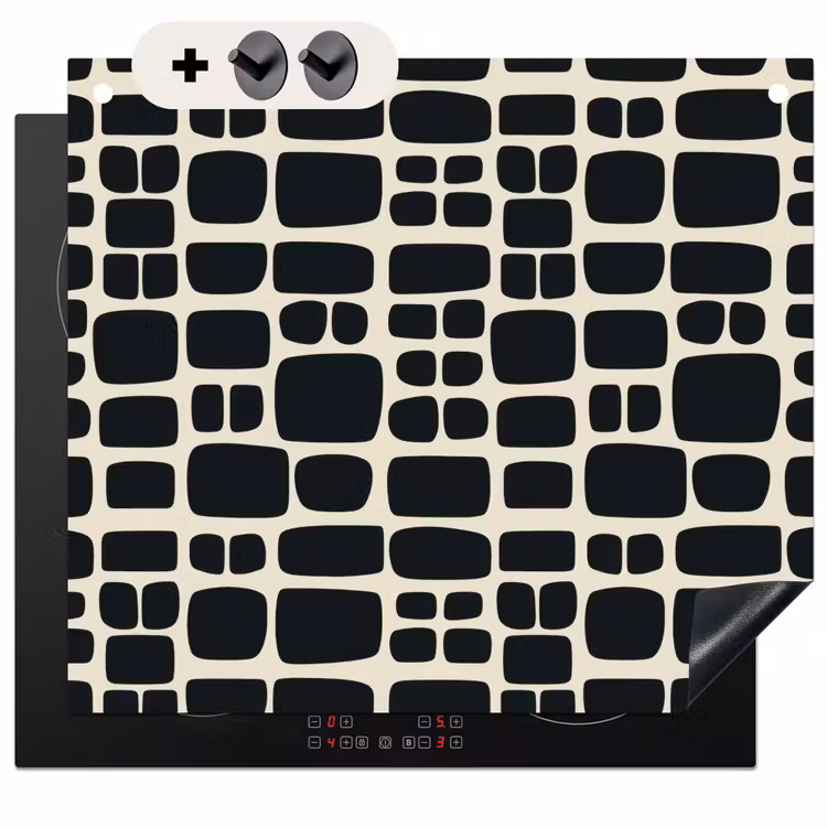 Protection à induction avec crochets - Moderne - Organic - Noir — 3