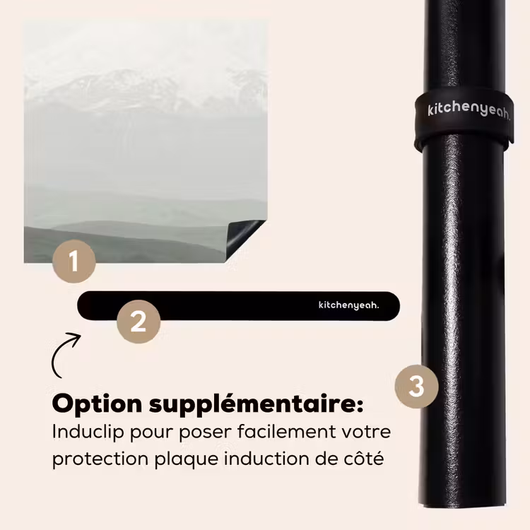 Protection plaque induction - Gris - Montagne - Chevaux — 8