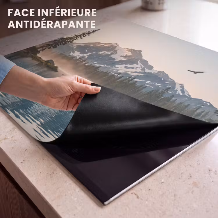 Protection plaque induction - Montagnes - Eau - Arbres — 7