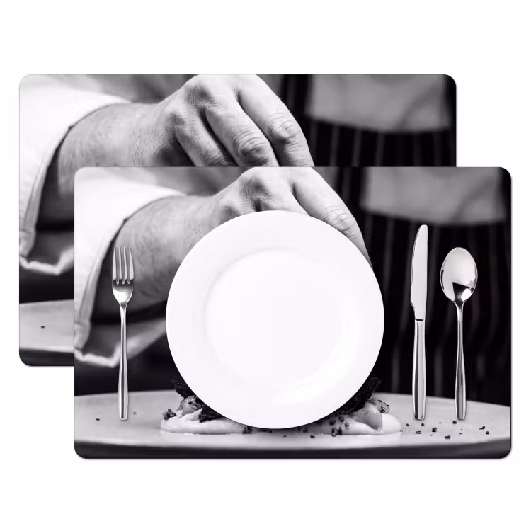 Set de table – 6 pièces - Chef - garniture - plat — 2