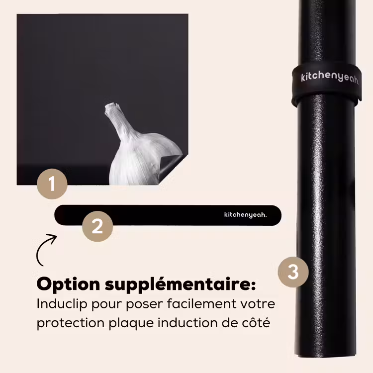 Protection plaque induction - Ail - Noir - Blanc — 8