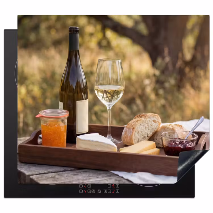 Protection plaque induction - Pique-nique - Vin - Plateau de fromage — 1