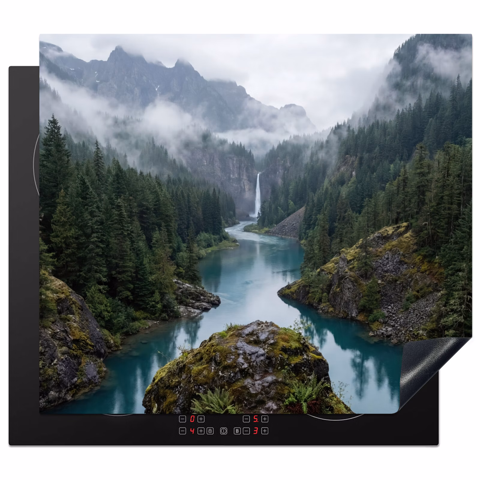 Protection plaque induction - Cascade - Arbres - Montagnes — 1