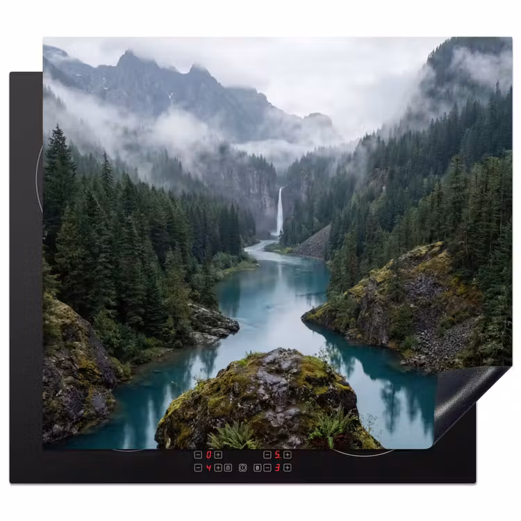 Protection plaque induction - Cascade - Arbres - Montagnes — 1