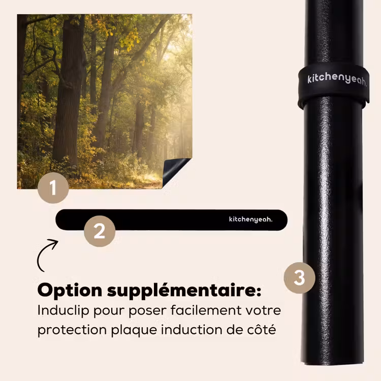 Protection plaque induction - Lumière du soleil - chemin forestier - arbres — 8