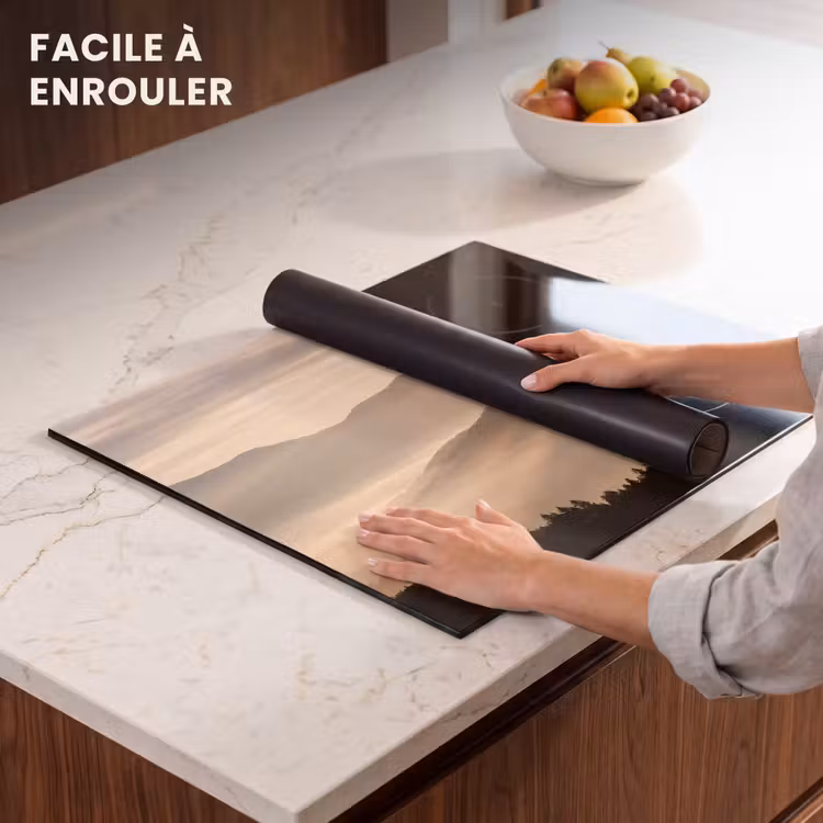 Protection plaque induction - Montagnes - Brouillard - Rayons de soleil — 6