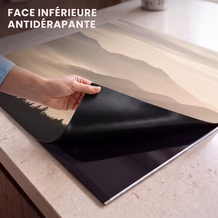 Protection plaque induction - Montagnes - Brouillard - Rayons de soleil — 7
