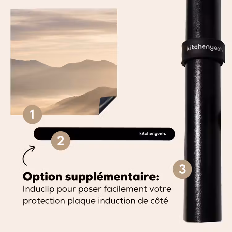 Protection plaque induction - Montagnes - Brouillard - Rayons de soleil — 8