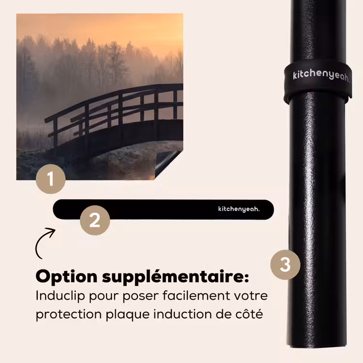 Protection plaque induction - Pont - Brouillard - Arbres - Eau — 8