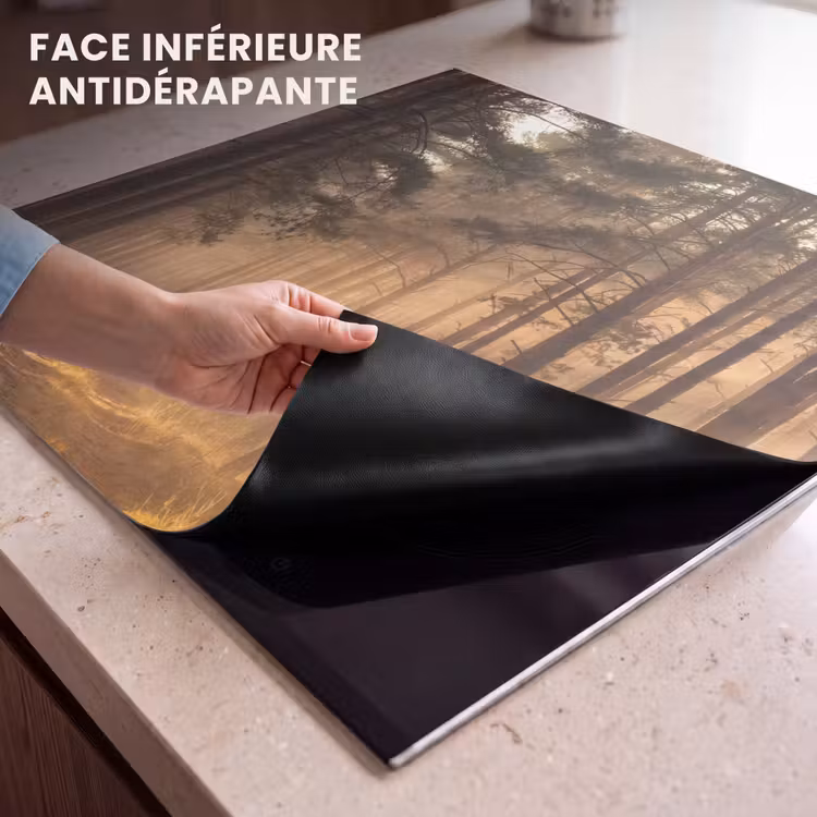 Protection plaque induction - Forêt - Brouillard - Soleil — 7