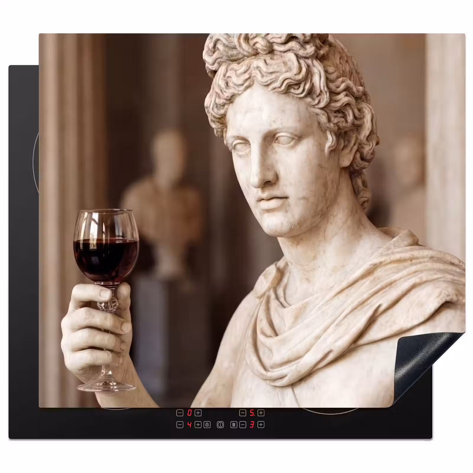 Protection plaque induction - Classique - Marbre - Vin — 1