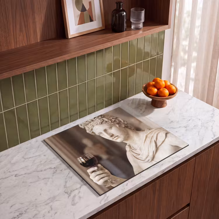 Protection plaque induction - Classique - Marbre - Vin — 4